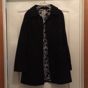 Cute thigh length pea coat